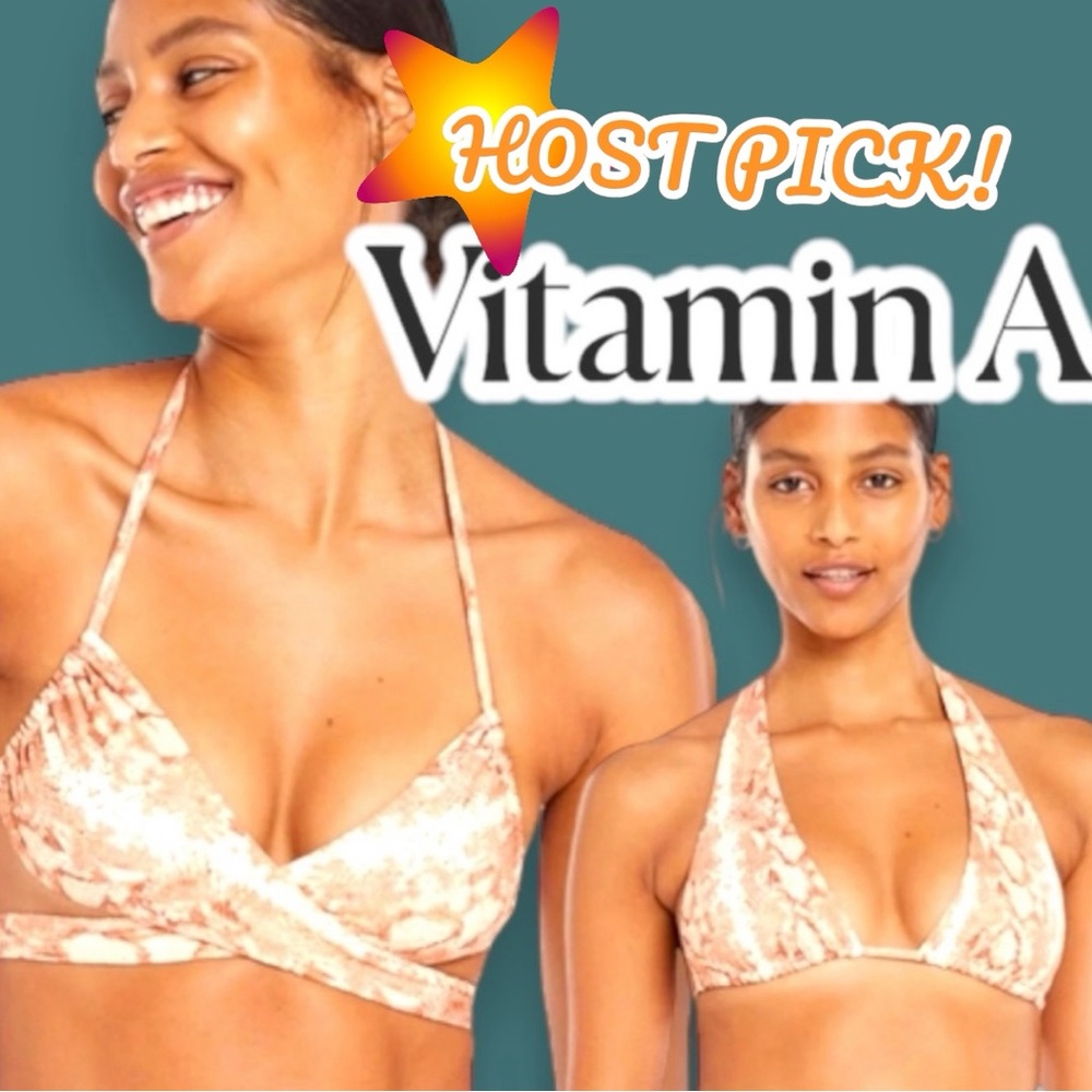 🎉 HOST PICK! 🎉NWT Vitamin A Milana Tie Side Top In Sand Snake. Various Sizes